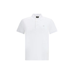 Fendi White Cotton Polo Shirt