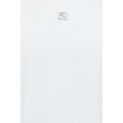 Fendi White Cotton T-Shirt