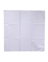 Dolce & Gabbana White Silk Lace Stole Square Foulard  Scarf