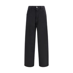 MM6 Black Cotton Athletic Pants