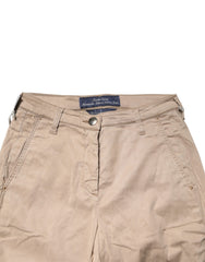 Jacob Cohen Beige Lyocell Skinny High Waist Chino Casual Pants
