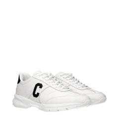 Celine White Leather Athletic Sneakers