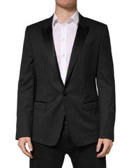 Dolce & Gabbana Black Fantasy Single Breasted Jacket Blazer