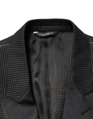 Dolce & Gabbana Black Fantasy Single Breasted Jacket Blazer