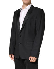 Dolce & Gabbana Black MARTINI Single Breasted Jacket Blazer
