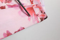 Guess By Marciano Pink Floral Flared High Waist Trouser Pants