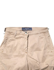 Jacob Cohen Beige Lyocell Skinny High Waist Chino Casual Pants