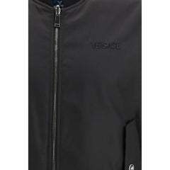 Versace Black Polyamide Bomber