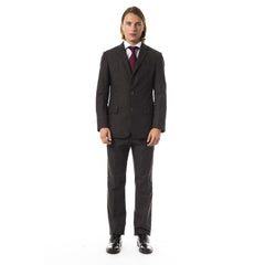 BYBLOS Brown Cotton Two-Piece Suit
