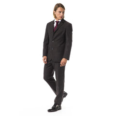 BYBLOS Brown Cotton Two-Piece Suit
