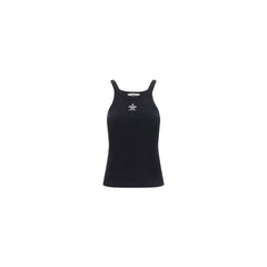 Fendi Black Cotton Tank Tops