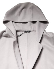 Dolce & Gabbana Off White Belted Long Trench Coat Men Jacket