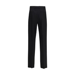 Versace Black Fleece Wool Dress Pants