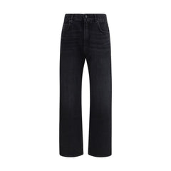 Balmain Black Cotton Jeans Denim