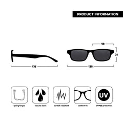 Unisex Sunglasses Red +2,50 UV400 (Refurbished A+)