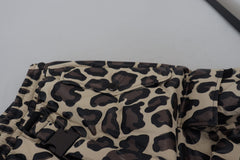 Dolce & Gabbana Multicolor Leopard Print Snow Pants