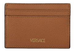 Versace Elegant Medusa Calf Leather Card Holder