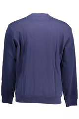 Napapijri Chic Blue Cotton Sweatshirt with Zip Pocket