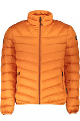 Napapijri Chic Orange Polyamide Jacket with Pockets