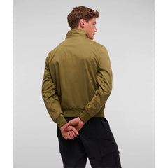 Refrigiwear Elegant Green Cotton Bomber Jacket for Men