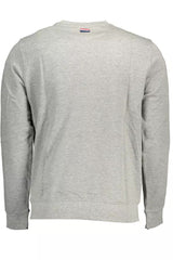 U.S. POLO ASSN. Classic Gray Cotton Crew Neck Sweater
