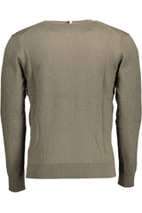 U.S. POLO ASSN. Classic Green Cotton Cashmere Sweater