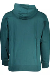 Vans Green Cotton Hooded Sweatshirt with Central Pocket
