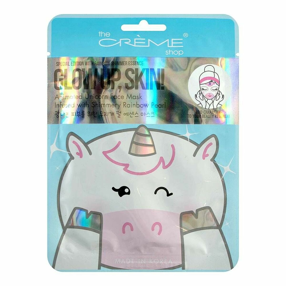 Masque facial The Crème Shop Glow Up, Skin! Unicorn (25 g)