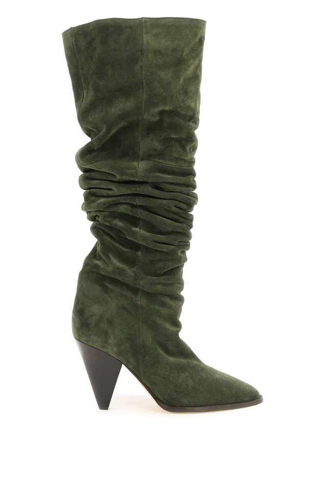 SUEDE LEATHER RIRIA SLOUCHY BOOTS