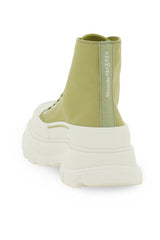 CANVAS TREAD SLICK HI-TOP SNEAKERS