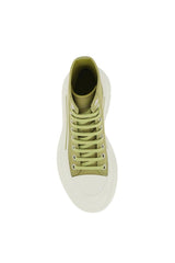 CANVAS TREAD SLICK HI-TOP SNEAKERS