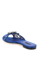 TAORMINA LACE SLIDES