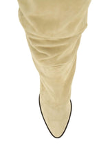 SUEDE LEATHER ROUXY SLOUCHY BOOTS