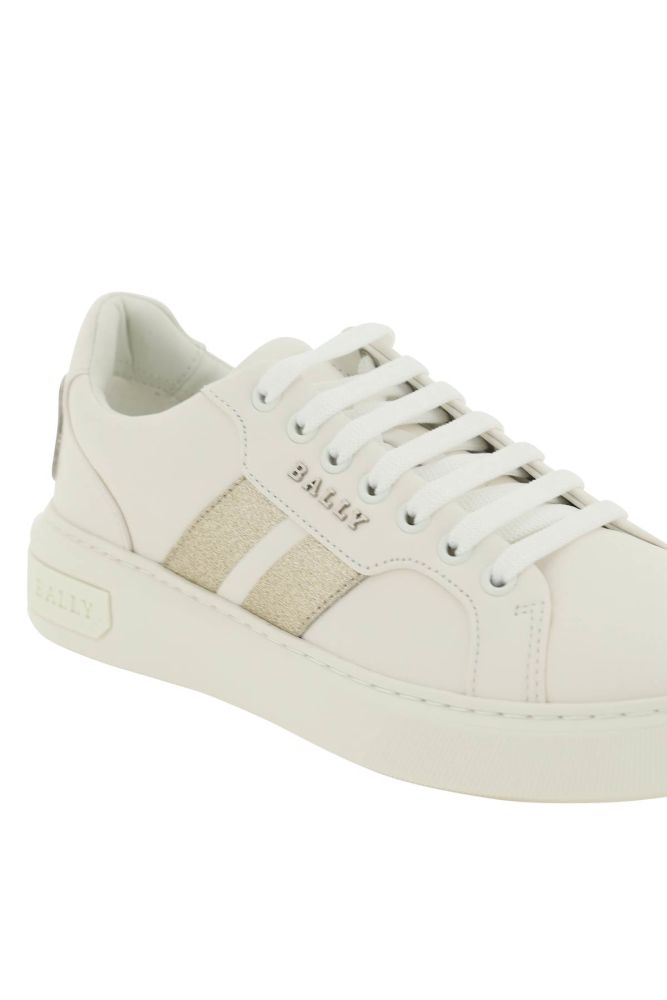 'MELANY-GL' LEATHER SNEAKERS