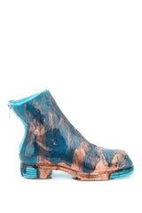 WET-EFFECT VARNISHED LEATHER BOOTS
