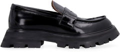 Leather loafers