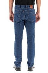 STONE-WASHED ORGANIC COTTON DENIM JEANS