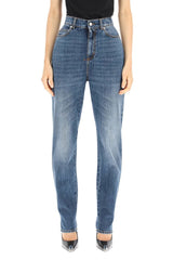 MEDIUM WASH SLIM JEANS