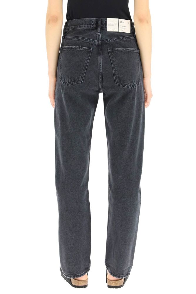 ORGANIC DENIM HIGH-WAISTED JEANS