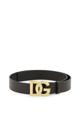 LUX LEATHER BELT WITH DG BUCKLE