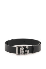 LUX LEATHER BELT WITH DG BUCKLE