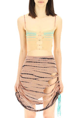 KNIT CROP TOP WITH CUT-OUT AND BEADS