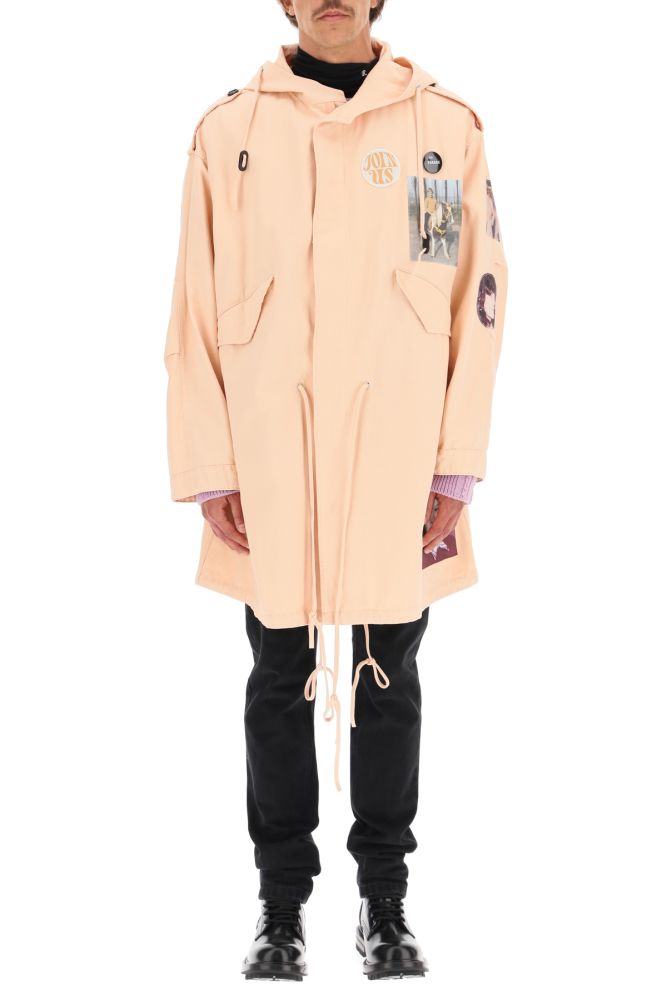 COTTON PARKA WITH PATCH