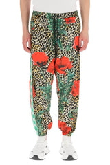 ANIMALIER FLORAL-PRINTED TRACK PANTS