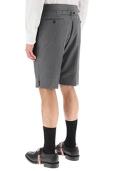 SUPER 120'S WOOL SHORTS WITH BACK STRAP