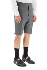 SUPER 120'S WOOL SHORTS WITH BACK STRAP