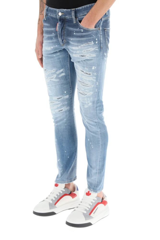 LIGHT BEACH BLUE WASH SEXY TWIST JEANS