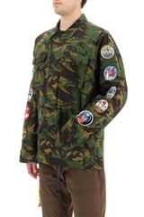 SAFARI JACKET WITH DECORATIVE PATCHES