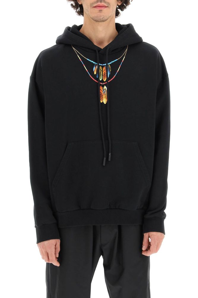 FEATHERS NECKLACE HOODIE