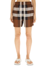 EXPLODED CHECK SILK SHORTS